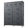 12-Drawer Tall Fabric Dresser with Wood Top and Steel Frame, Storage Chest of Drawers for Bedroom, Closet - 2 of 4
