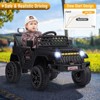 Costway 12V Kids Ride on Truck Car w/ Parental Remote 3 Speeds LED Lights & Music Player - 4 of 4