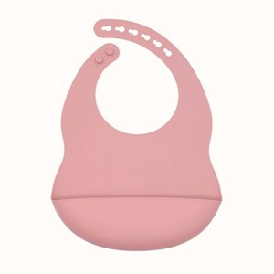 MyKids-USA Baby Solid Color Food Grade Silicone Bibs - 1 of 3