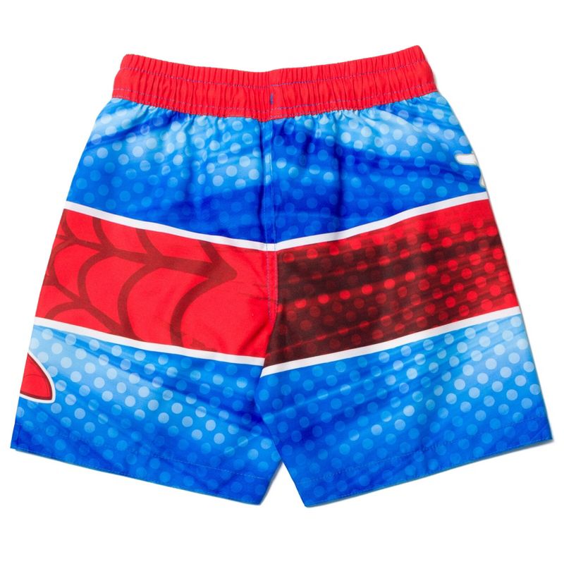 Marvel Spider-Man Avengers Spidey and His Amazing Friends UPF 50+ Swim Trunks Toddler to Big Kid, 2 of 6