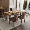 Furniture Ultra Side Dining Chair Set of 2 Thickened Fabric Chairs with Solid Wood Legs and Print–The Pop Home - 3 of 4