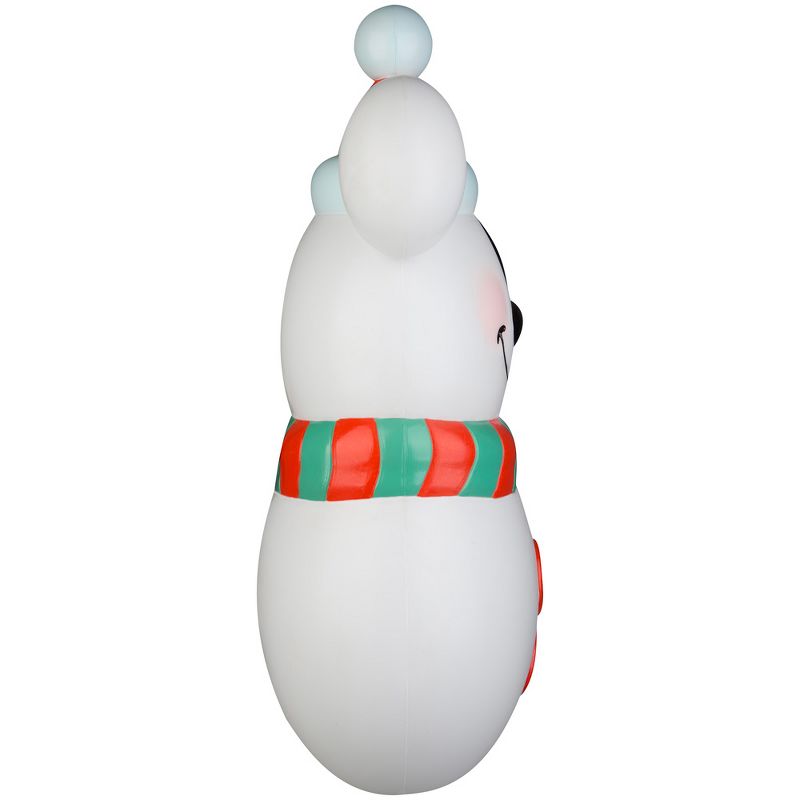 Disney Lighted Blow Mold Outdoor Decor Stylized Mickey Mouse Snowman 24" Disney, Multi, 4 of 5