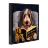 Stupell Industries Dog with Bird Watching Book, 25" x 25" - 3 of 4
