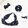 Unique Bargains Women's Polka Dots Wide Bow Headbands - 4 of 4
