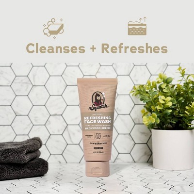 DR. SQUATCH Men's Hydrating Face Wash - Birchwood Breeze - 4floz: For Normal Skin, Gel Cleanser