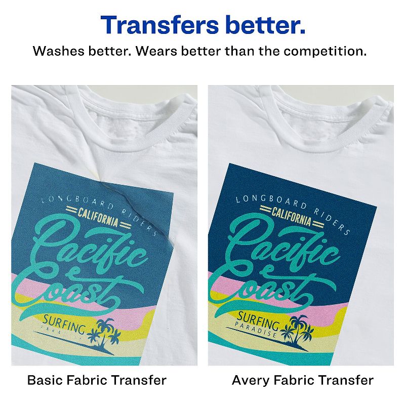 Avery Iron-On T-Shirt Transfers 6/PK 8-1/2"x11" 3271, 2 of 8