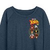 Women's - Marvel - X-Men Character Head Lightweight French Terry Wide Neck Long Sleeve Shirt - 2 of 4
