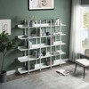 MAYEERTY 5 Tier Bookcase, Metal Frame MDF Board, Home Office - 2 of 4