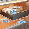 Black Extendable Cabinet Organizer – Pull-Out Drawer Shelf for Kitchen, Pantry & Bathroom - 3 of 4