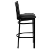 Emma and Oliver 2 Pack School House Back Metal Restaurant Barstool - 4 of 4