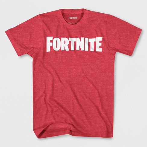 boys fortnite logo short sleeve graphic t shirt red - cool fortnite t shirts