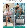 Puffer Gym Bag for Women, Lightweight Duffel Bag with Shoe Compartment, Weekender Bags - 2 of 4