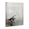 Stupell Industries Minimal Neutral Abstract Painting Black Splatter Canvas Art - 2 of 4