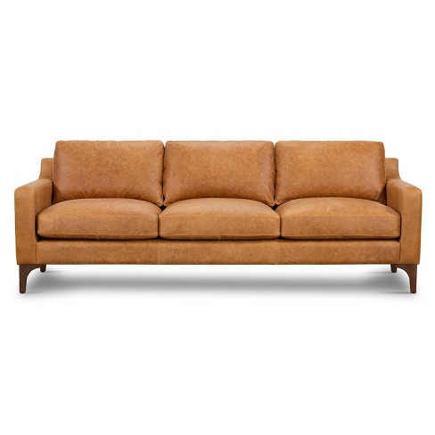 Cognac on sale tan couch