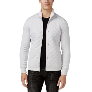 I.N.C International Concepts Mens Zip up Quilted Jacket, Grey, X-Large - 1 of 1