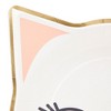 Blue Panda 144 Pieces Disposable Dinnerware Set, Cat Party Plates, Napkins, Cups, Cutlery for Kitty Party Decorations (Serves 24) - 3 of 4