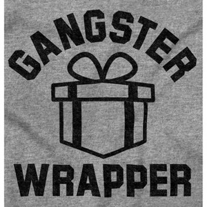 Christmas Presents Gangster Wrapper Graphic T Shirt Men or Women Brisco Brands - 1 of 4