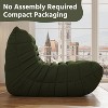 SYFERLORY Soft Beanbag Chair - Memory Foam Floor Sofa for Living Room, Bedroom or Office - Single Seat Lounger with Removable Cover - 3 of 4
