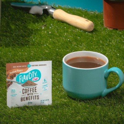 FlavCity Cafe Medium Roast Single Serve Instant Coffee - 0.41oz