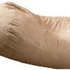 Vynxaria Marlin 6.5' Suede Cylindrical Bean Bag - Midnight Blue for Ultimate Comfort - 4 of 4