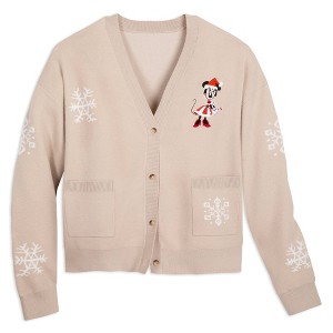 Women's Disney Minnie Mouse Holiday Cardigan - Disney Store - 1 of 4