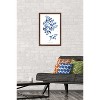 Trends International Jean Plout - Indigo Botanical Adiantum Assimle Framed Wall Poster Prints - 2 of 4