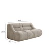 GDFStudio Acamar 63" Modern Chenille Loveseat Sofa with Deep Seat - 3 of 4