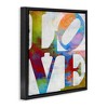 Stupell Industries Love Rainbow Background Typography, 18" x 18" - 3 of 4