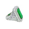 Dahlia Statement Ring Womens Green Emerald Cubic Zirconia Ginger Lyne Collection - image 4 of 4