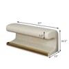 XIYUYEU Modern Entryway Bench, Leather Upholstered Ottoman with LED Sensor Light for Living Room, Bedroom - 4 of 4