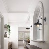 LNC Delphinus 10.2-in W 1-Lights Matte Black Modern/Contemporary  Wall Lights,2Pack - 4 of 4