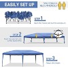 VINGLI 10x20 ft Pop Up Canopy with 6 Sidewalls, Outdoor Gazebo Tent with Carry Bag, Patio Event Tent, Commercial Canopy - 4 of 4