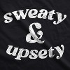 Womens Sweaty And Upsety Fitness Tank Funny Sarcastic Workout Graphic Novelty Sleeveless Tee For Ladies - Crazy Dog Women's Tank Top - 2 of 4
