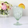 Martha Stewart Chauncey 4pk 14.3oz Hobnail Handmade Glass Tumblers - 4 of 4