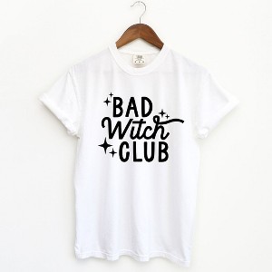 Simply Sage Market Women's Bad Witch Club Short Sleeve Garment Dyed Tee - 1 of 4