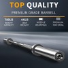 Sevobal Weight Bars Strength Training at Home, in the Gym, Heavy Duty Exercise Barbell for Strength Bench Press Weightlifting, Silver, 88"*0.8"*0.8" - 4 of 4