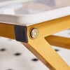 Kumasinova 47" Modern Coffee Table with Marble Pattern Top,Stylish End Table with Gold Metal Legs,Center Table for Living Room,Office - 4 of 4