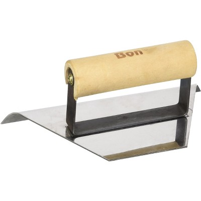 Bon Tool 12-832 Tapered Edger - 8-inch To 3-inch - 1/2-inch Radius 5/8-inch Lip Wood Handle