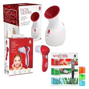 Pursonic Spa Facial Care Bundle: Facial Steamer, Cleansing Brush and Gel Face Masks - 1 of 3