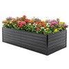 Grungis Metal Raised Planters for Outdoor Plants,Reinforced Galvanized Rustproof Planter Boxes for Vegetables,Flowers - 2 of 4