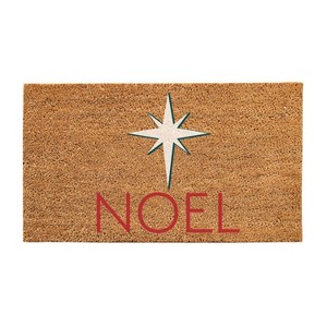 30" x 18" Natural Coir Mat, Peace - 1 of 1