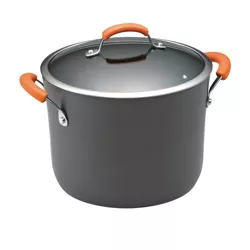 Rachael Ray Hard Anodized II Dishwasher Safe Nonstick 10qt Covered Stockpot