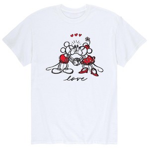 Men's - Disney - Valentine's Day Short Sleeve Graphic T-Shirt - 1 of 4
