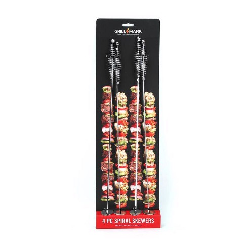 Grill Mark Steel Spiral Skewers Target