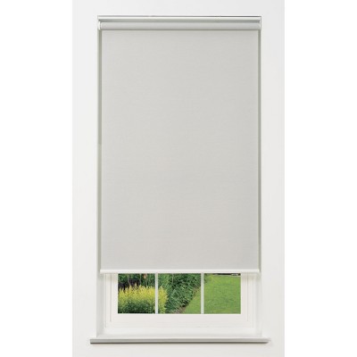 Linen Avenue Cordless 1% Solar Screen Standard Roller Shade, Black, Charcoal, and Gray (Arrives 1/4" Narrower)