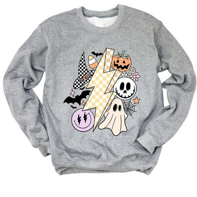 Simply Sage Market Women's Graphic Sweatshirt Lightning Bolt Halloween