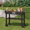 Foldable Blackstone Stand with Wheels, Sturdy Outdoor Grill Cart with Seasoning Tray & Paper Towel Holder for Camping, Tailgating & Kitchen - 2 of 4