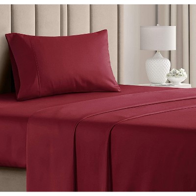 100% Cotton 400 Thread Count 4 Piece Sheet Set - Soft & Cozy Sateen Bed Sheets - CGK Linens