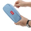 Unique Bargains Solid Color Square Stationery Pen Case with Zipper for Office - 4 of 4