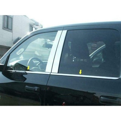 QAA is Compatible with 2009-2018 RAM Trucks 4 Piece Stainless Window Sill Trim Set WS49935